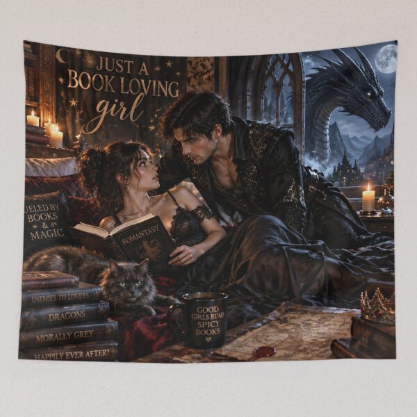 Item preview, Just a romance book loving girl designed and sold by Talpha.