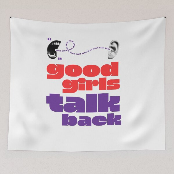 Item preview, Good Girls Talk Back Halftone Mouth and Ear designed and sold by Fani*.