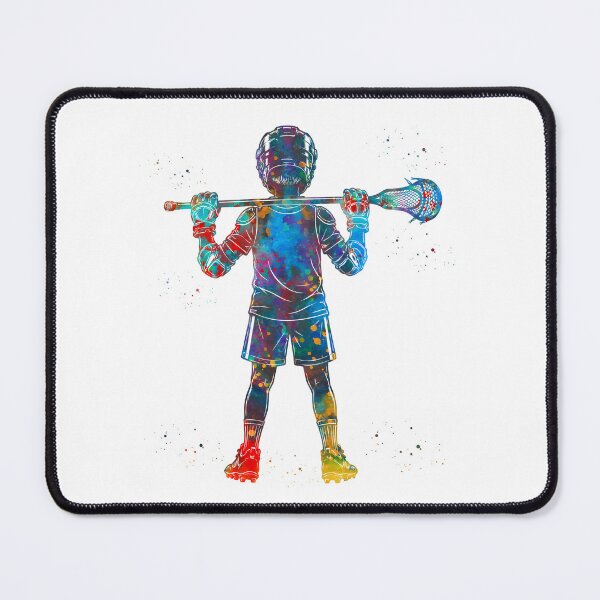 Item preview, Little Boy Lacrosse Player Watercolor Art designed and sold by Liededrom..