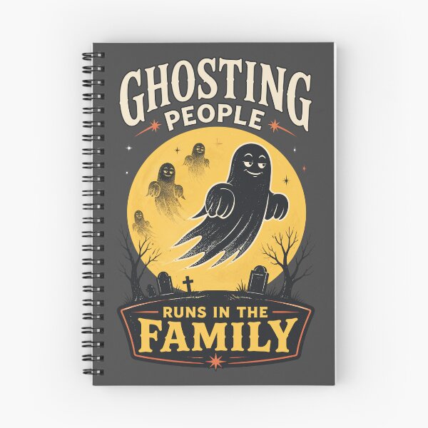 Item preview, Ghosting People Runs In The Family Retro Halloween designed and sold by MagicTheDog.