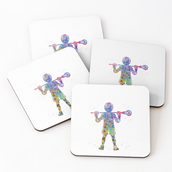 Item preview, Little Boy Lacrosse Player Watercolor Art designed and sold by Liededrom..