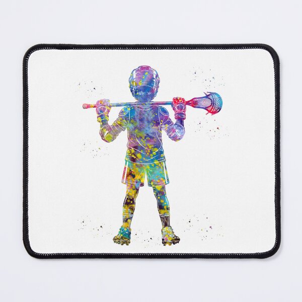 Item preview, Little Boy Lacrosse Player Watercolor Art designed and sold by Liededrom..