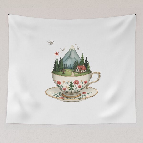 Item preview, Tiny Worlds in a Teacup designed and sold by catcurio.