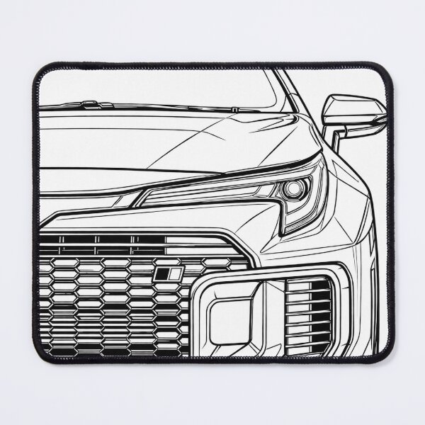 Item preview, Modern Sport Compact Front End Line Art designed and sold by Hughey-Builds.