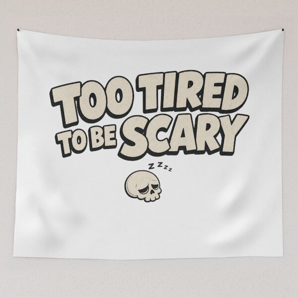 Item preview, Too Tired To Be Scary Relatable Ghost Halloween Art designed and sold by SedaMythica.