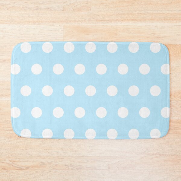 Item preview, Large white polka dots on sky blue designed and sold by Nolan6.
