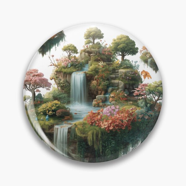 Item preview, Floating Islands Botanical Garden designed and sold by catcurio.