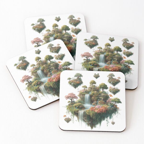 Item preview, Floating Islands Botanical Garden designed and sold by catcurio.