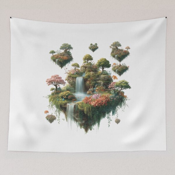 Item preview, Floating Islands Botanical Garden designed and sold by catcurio.