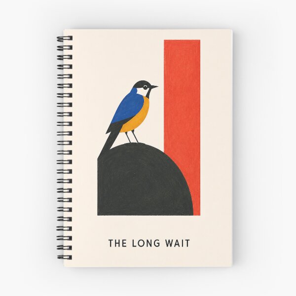 Item preview, Color Block Bird Art | The Long Wait Modernist Print designed and sold by Filora Atelier | Bird Art.