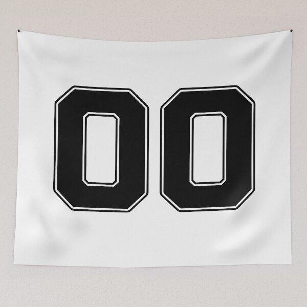 Item preview, 00 | Jersey Number 00 | Shirt Number 00 (Black) designed and sold by STUDIO-72.