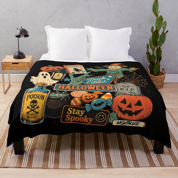 Item preview, Retro Halloween Collage designed and sold by Daisy Grimes.