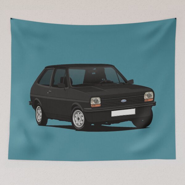 Item preview, Cornering Fiesta Mk1 in Black designed and sold by knappidesign.