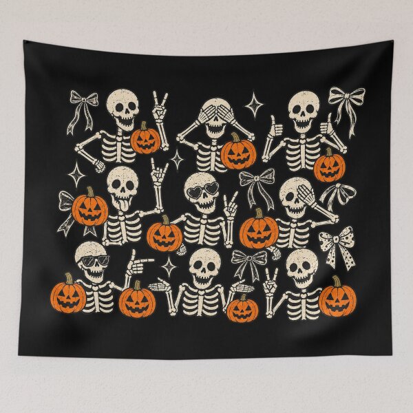 Item preview, Retro Halloween Funny Skeleton Bow designed and sold by Daisy Grimes.