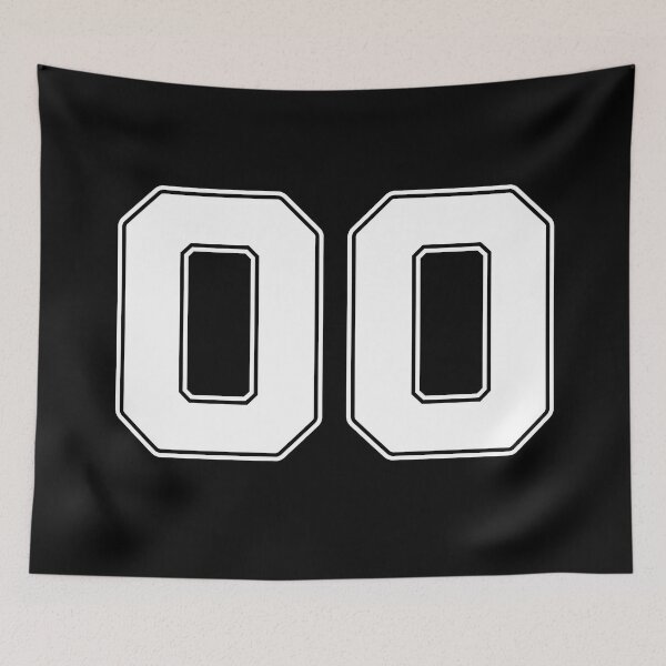 Item preview, 00 | Jersey Number 00 | Shirt Number 00 (White) designed and sold by STUDIO-72.