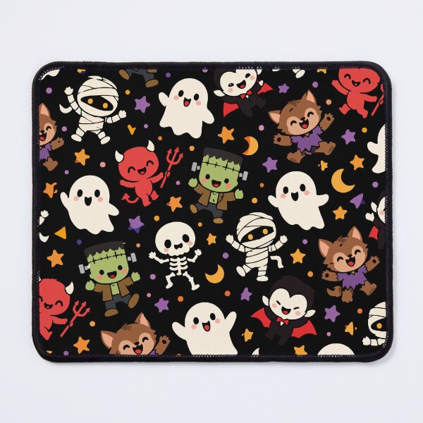 Item preview, Tiny Halloween Monsters – Cute Spooky Seamless Pattern designed and sold by therockstuff.