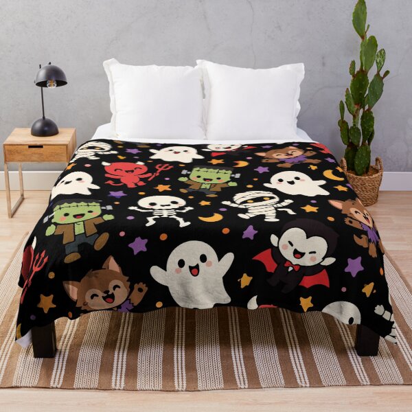 Item preview, Tiny Halloween Monsters – Cute Spooky Seamless Pattern designed and sold by therockstuff.