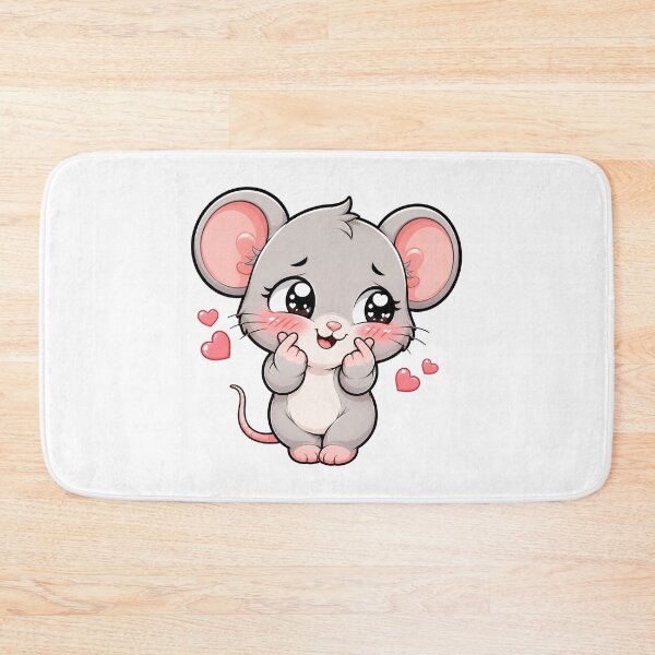 Item preview, The little gray mouse is acting like it's secretly in love. designed and sold by THITIMON2527.