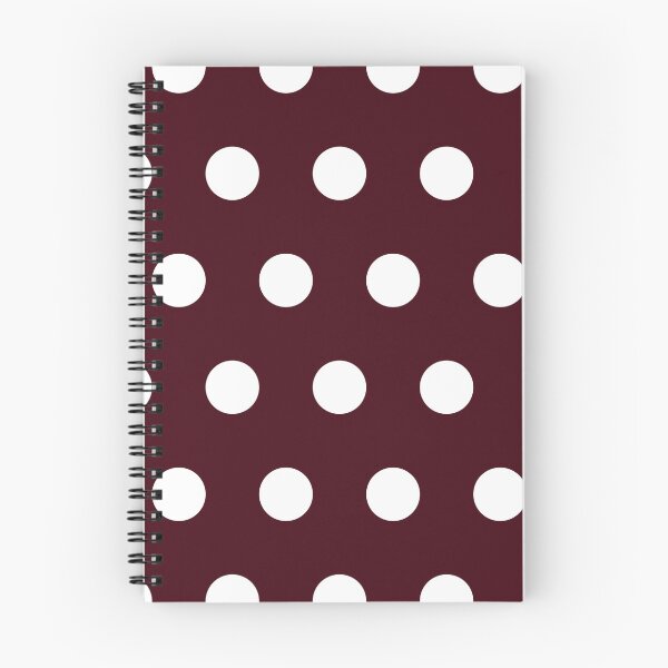 Item preview, Large white polka dots on burgundy designed and sold by Nolan6.