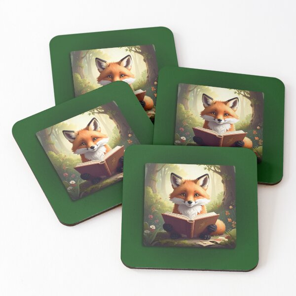 Item preview, Fairy fox reading  designed and sold by Visualfuse.