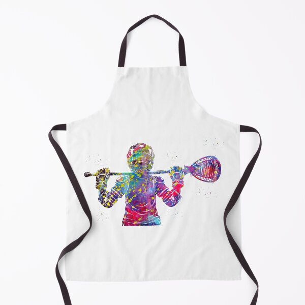 Item preview, Little Boy Lacrosse Goalie Watercolor Art designed and sold by Liededrom..