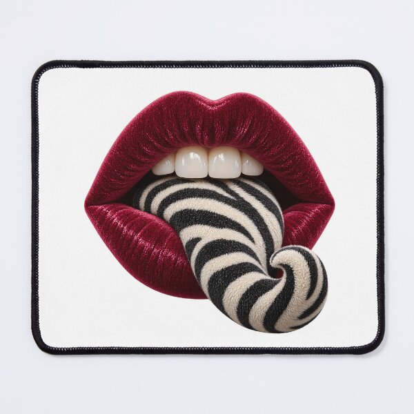 Item preview, Velvet lips and wild zebra print designed and sold by sasaPRO.