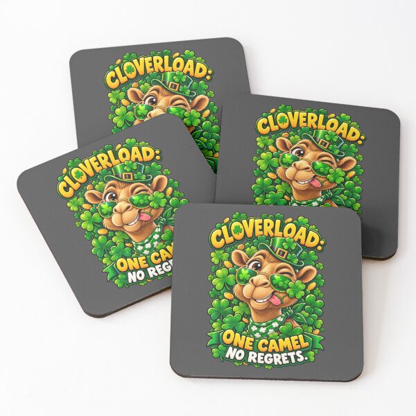 Artikelvorschau, Cloverload, One Camel, No Regrets – Lustiges Grafik-T-Shirt entworfen und verkauft von Camel & Quirk.
