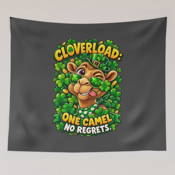 Item preview, Cloverload, One Camel, No Regrets – Funny Graphic T-Shirt designed and sold by Camel & Quirk.