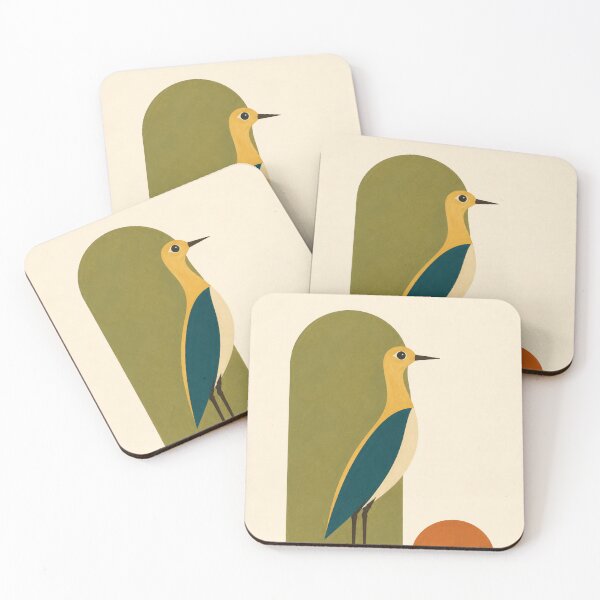 Item preview, Retro 70s Mid Century Bauhaus Crane Bird Print designed and sold by Filora Atelier | Bird Art.