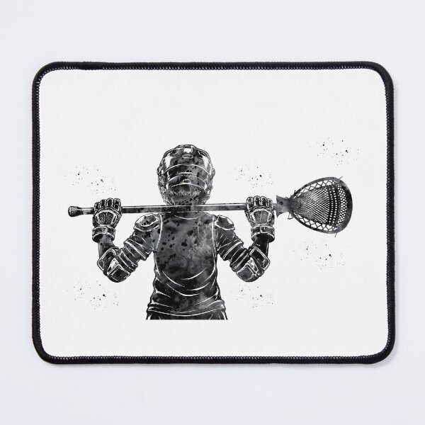 Item preview, Little Boy Lacrosse Goalie Watercolor Art designed and sold by Liededrom..