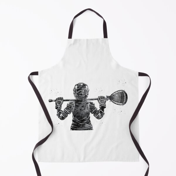 Item preview, Little Boy Lacrosse Goalie Watercolor Art designed and sold by Liededrom..
