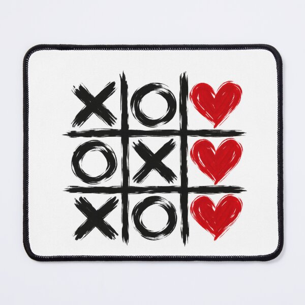 Item preview, Three hearts win at tic-tac-toe designed and sold by sasaPRO.