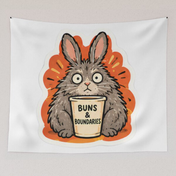 Item preview, Bunny Drinking Coffee designed and sold by bymtsef.