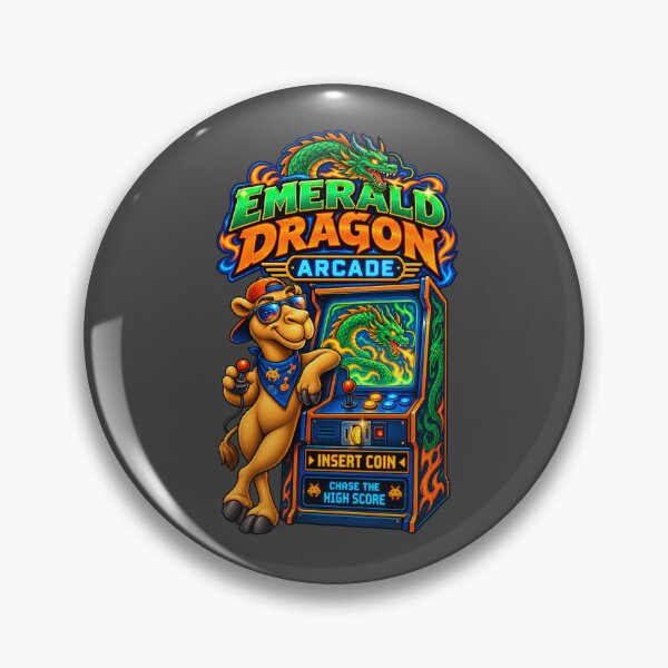 Artikelvorschau, Emerald Dragon Arcade – Lustiges irisches St. Patrick's Day T-Shirt mit Grafik entworfen und verkauft von Camel & Quirk.