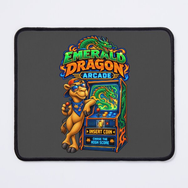 Item preview, Emerald Dragon Arcade – Funny Irish St. Patrick's Day Graphic T-Shirt designed and sold by Camel & Quirk.