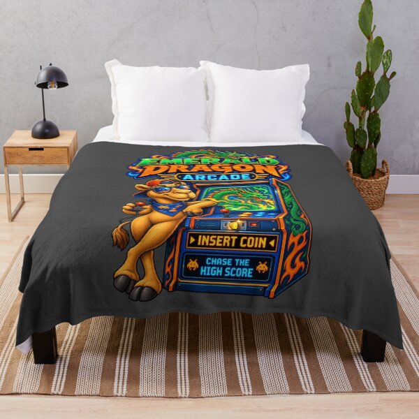 Item preview, Emerald Dragon Arcade – Funny Irish St. Patrick's Day Graphic T-Shirt designed and sold by Camel & Quirk.