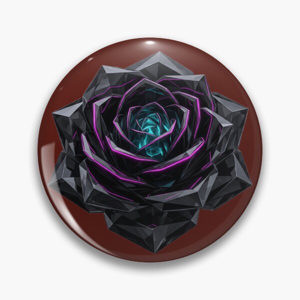 Item preview, Cyberpunk Crystal Rose - Neon Geometric Flower designed and sold by chicworld2026.