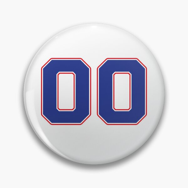 Item preview, 00 | Jersey Number 00 | Shirt Number 00 (Blue / Red) designed and sold by STUDIO-72.