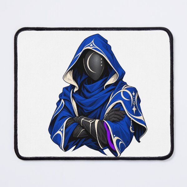 Item preview, Midnight watchman in a blue cloak designed and sold by sasaPRO.