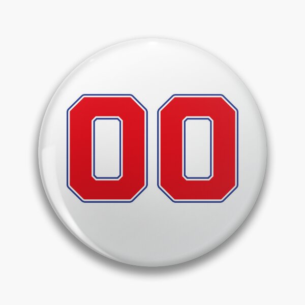 Item preview, 00 | Jersey Number 00 | Shirt Number 00 (Red / Blue) designed and sold by STUDIO-72.