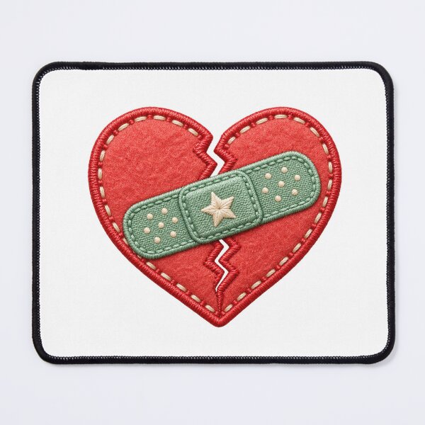 Item preview, Stitched heart and healing bandage designed and sold by sasaPRO.