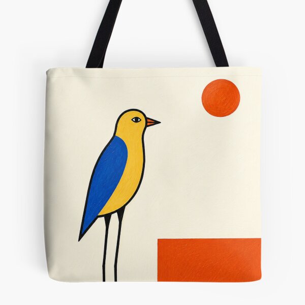 Item preview, "Tall Bird at Dusk" - Modern Bird Art  designed and sold by Filora Atelier | Bird Art.