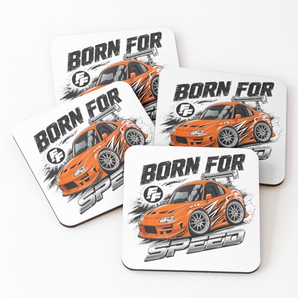 Item preview, Born For Speed Cartoon Japanese JDM Drift Sports Car designed and sold by gwynnoble.