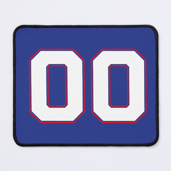 Item preview, 00 | Jersey Number 00 | Shirt Number 00 (White / Red) designed and sold by STUDIO-72.