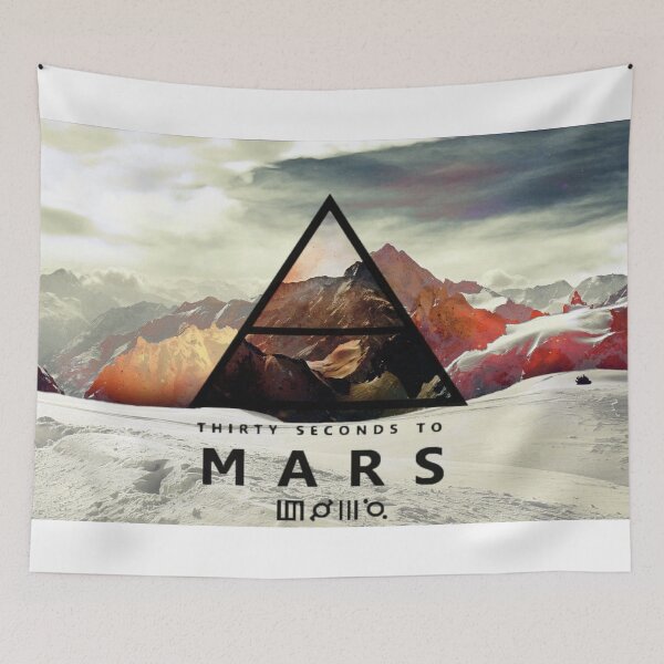 Item preview, Thirty Seconds To Mars 30 Original Custom Vintage Music Poster Wall Art Tee Shirt Design designed and sold by Cool Robot Bro..