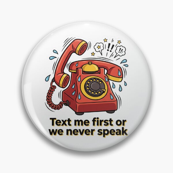 Item preview, Text Me First Or We Never Speak Retro Rotary Telephone Phone Call Anxiety designed and sold by raedattia.