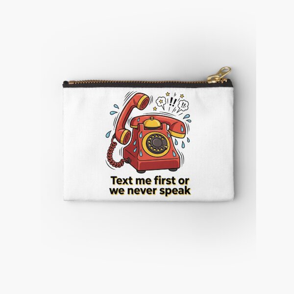 Item preview, Text Me First Or We Never Speak Retro Rotary Telephone Phone Call Anxiety designed and sold by raedattia.