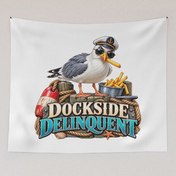 Item preview, Dockside Delinquent Seagull designed and sold by J-CCreations.
