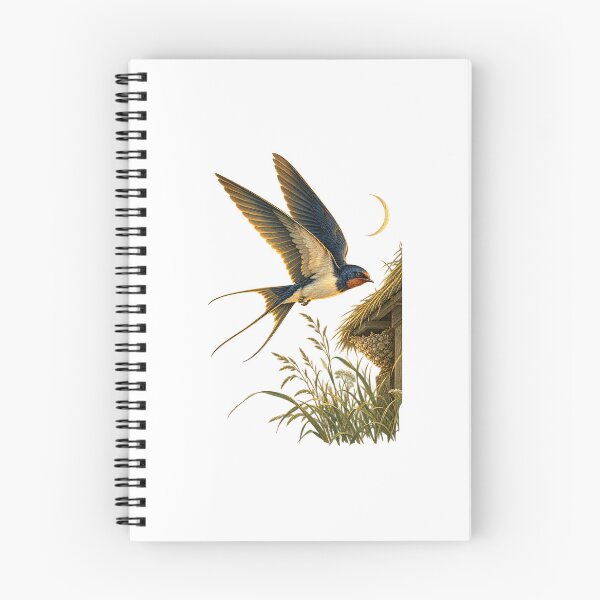 Item preview, Swallow Bird | Vintage Folklore Homecoming Art | Birdwatcher Luck Gift designed and sold by Brackenlume Studio.