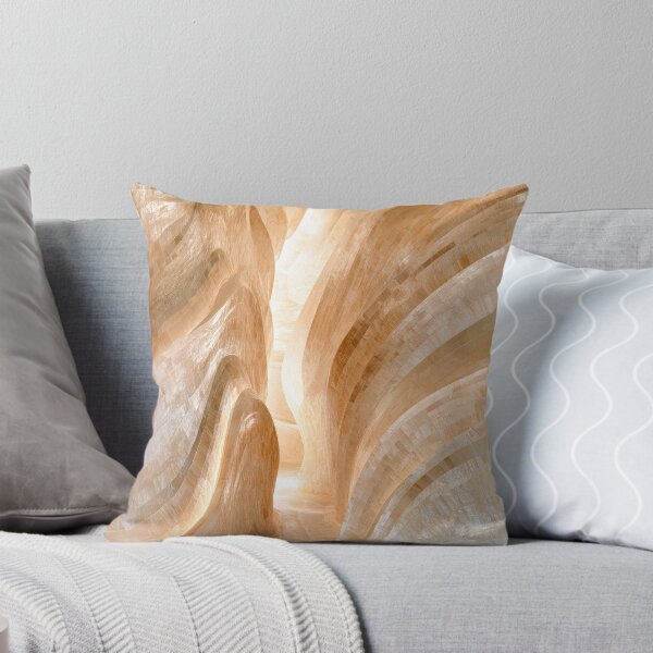 Item preview, Abstract Cliffs Rocks and Waterfall Minimalist Art Print designed and sold by MargaretWiktor.